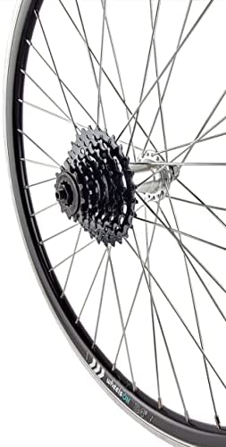 24 Inch Rear 24 inch Rear Wheel + 7 Speed Shimano Cassette CS-HG200-7 QR Rim Brake ...