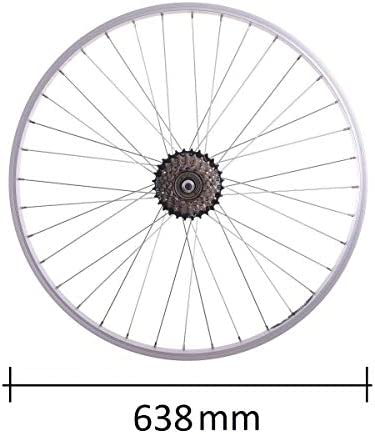 Baldwins 700c Rear Wheel – 6-Speed With Tyre & Tube For Hybrid/Trekking/E-Bikes (Rim Brake)