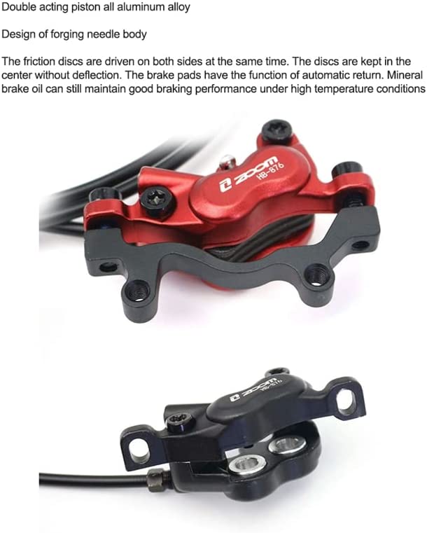 thumbnail image 2 of Zoom HB-876E 4-Piston Hydraulic Disc Brakes Front & Rear For E-Bike - 160mm 2 of 5