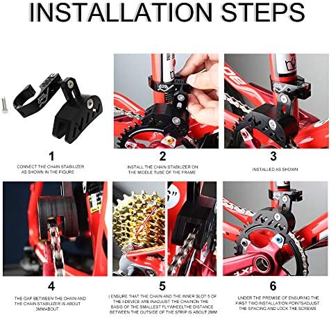 MTB Bike Chain Guide - Aluminum Alloy Tensioner For Single Disc Sprocket, Hollow Design